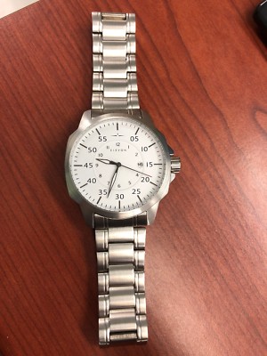 Used Elevon Hughes 45MM Bracelet Japanese Quartz Watch ELE100-1 Free Shipping