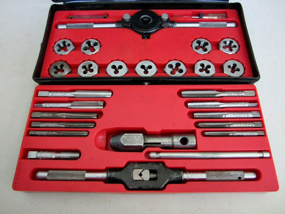 Vintage Craftsman 28pc SAE Tap & Die Set No. 5200 Kromedge Made in USA eBay