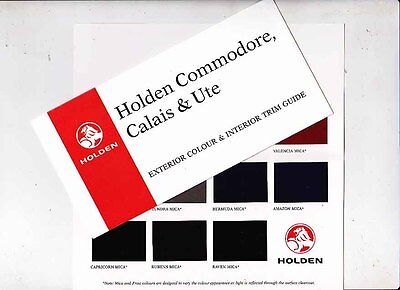 Holden Vf Colour Chart