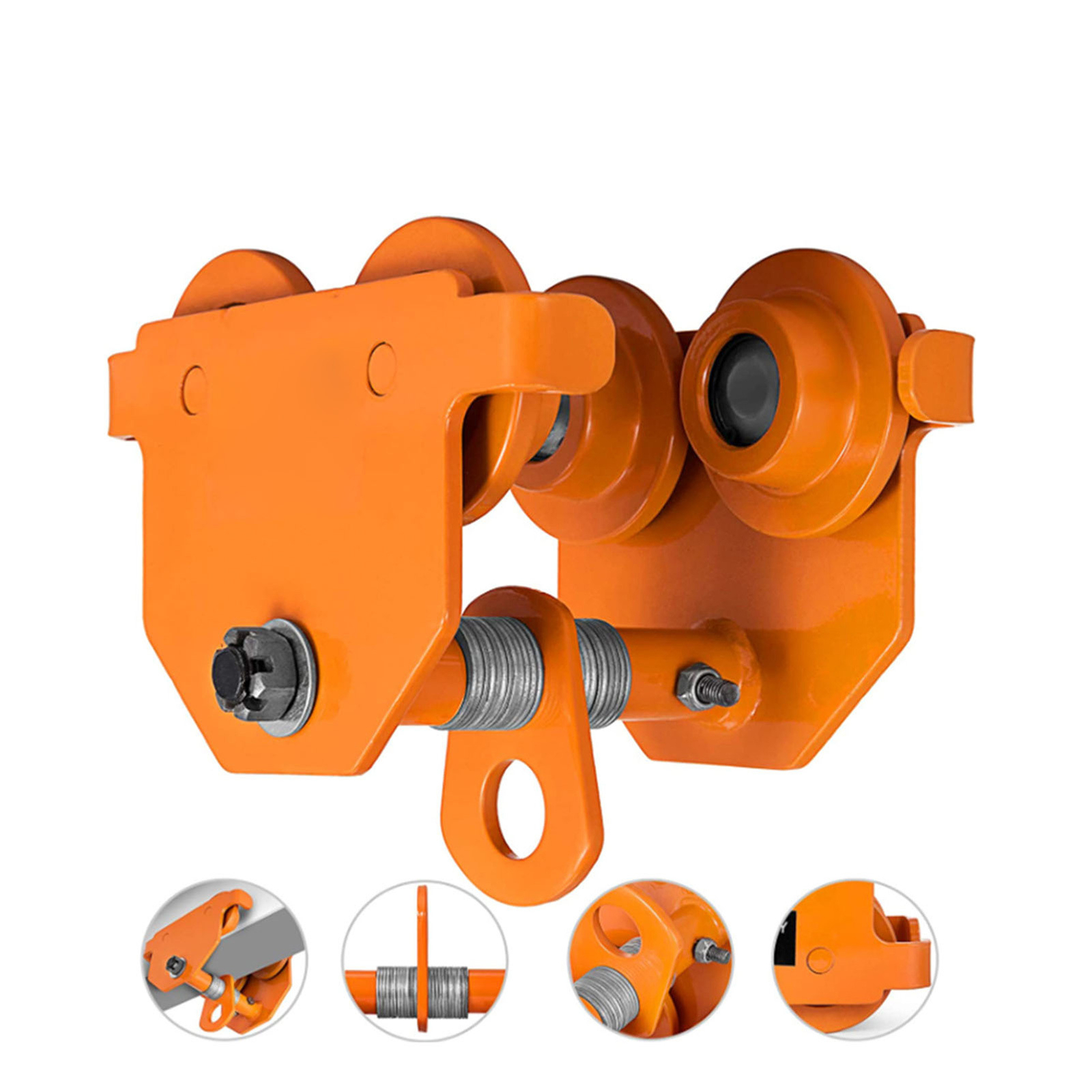 1/2 Ton Push Beam Trolley For Heavy Loads To 1000 Lb Fits Straight I