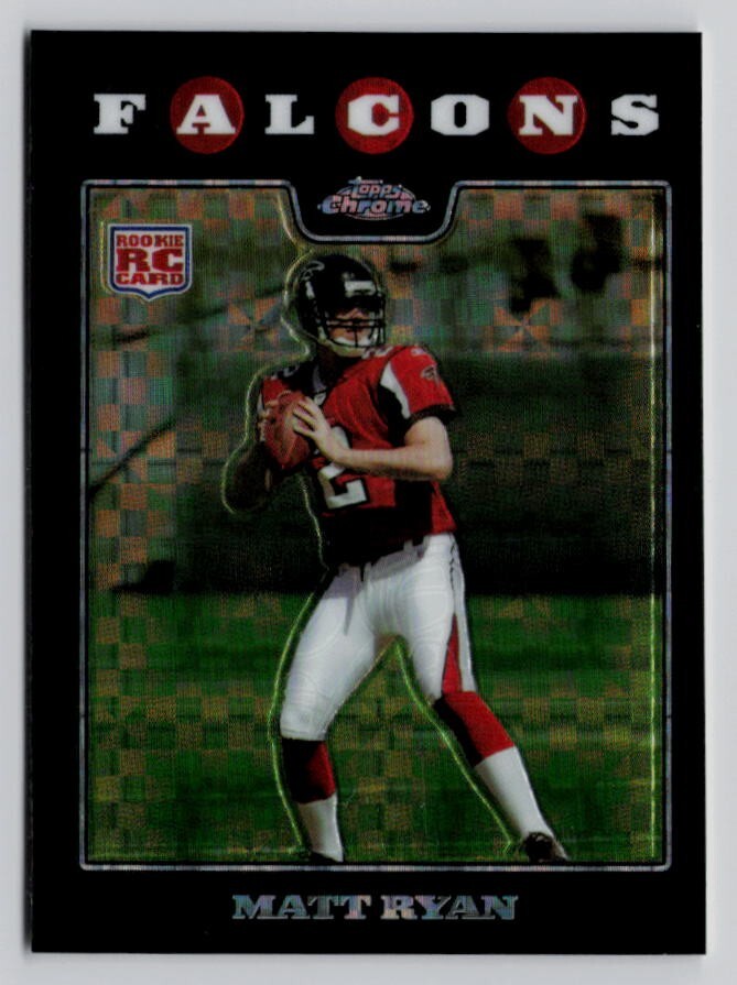 2008 Topps Chrome Black X-Fractor - #TC166 Matt Ryan (RC) Atlanta Falcons