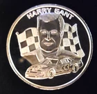 Harry Gant Racing Greats Nascar Rare Vtg Bullion-999 Silver 1 Oz Ounce Art Coin