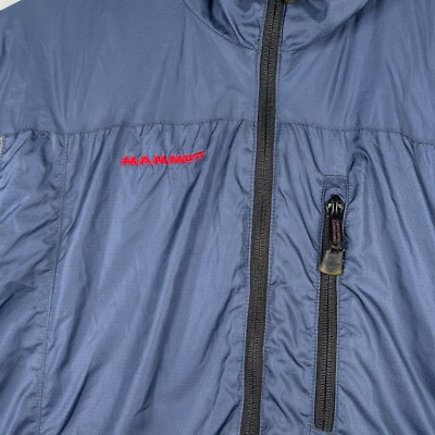 Mammut Jacket Mens XS Blue Full Zip Swiss Technology
