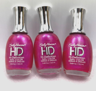 (3) SALLY HANSEN HD Hi-Definition Nail Color - #06 Digital  **RARE