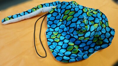 Draxxus Unique Blue/Green Scaled Manta Ray Paintball Barrel Cover HANDMADE