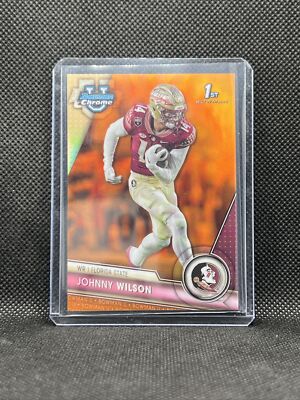 Johnny Wilson 2023 Bowman University Chrome Orange #15/25