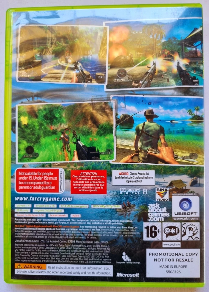 Farcry Instincts: Predator | PROMO PROMOTIONAL COPY | Microsoft Xbox 360 - Image 2 of 4