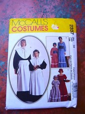 McCalls 2337 Costumes Pilgrim Historical Colonial Uncut Girls Size 14
