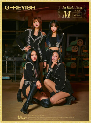G-REYISH M The First 1st Mini Album CD+Photo Book+3p Card+Post