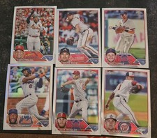 2023 Topps Chrome 6 Vet Stars Refractor Lot. Tre Turner, Zack Wheeler....