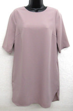 Tobi Dress Womens Medium Purple Short Sleeve Round Neck Casual
