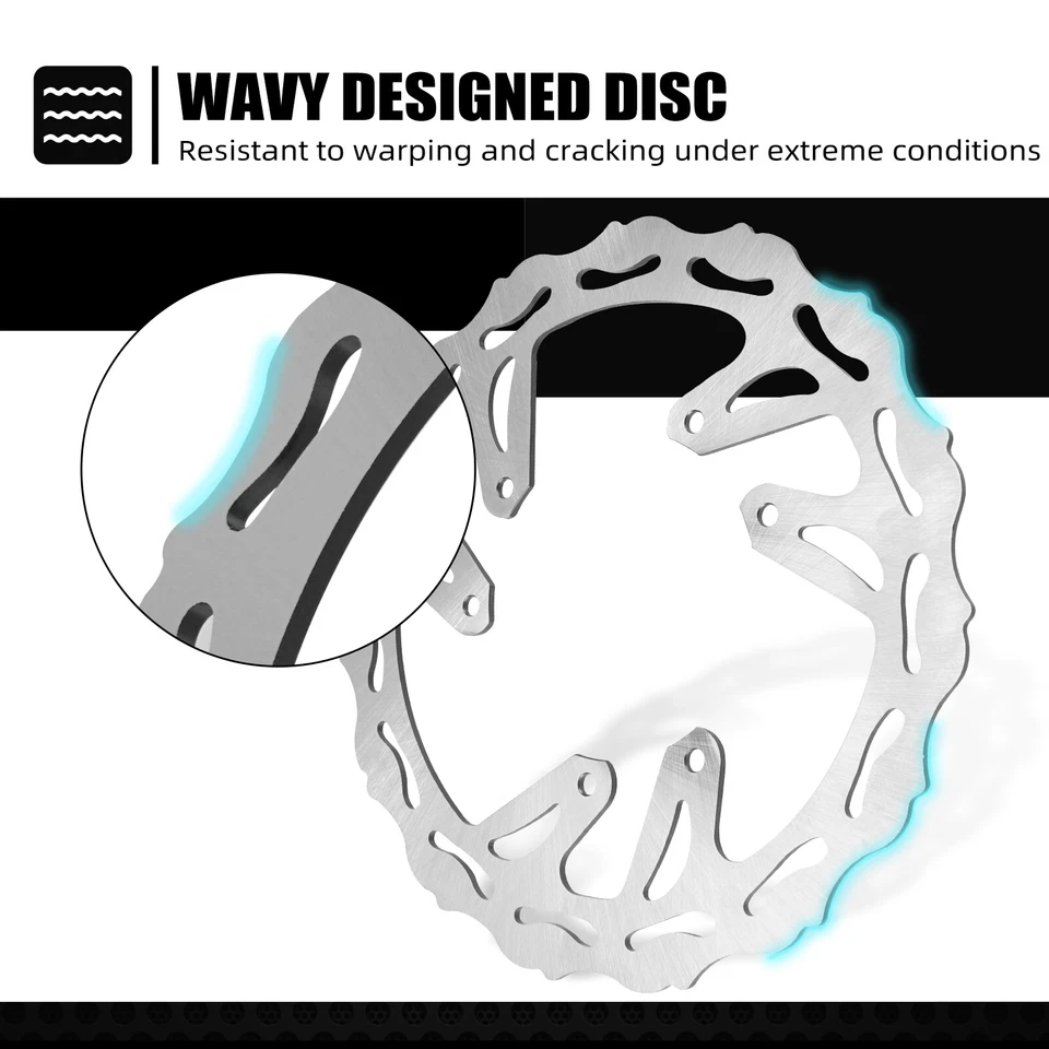 Передний задний тормозной дисковый ротор для Honda CR125 CR250 CRF250 CRF450 2004 05 06 2007 - Изображение 4 из 4