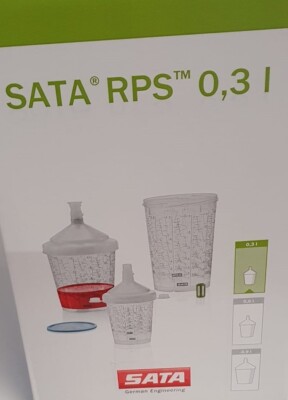 SATA RPS Becher 125 my, 40 Stück, 0,3 l 1010389 (nicht passend für MiniJet 3000