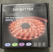 DAYBETTER Flexible LED Strip Lights 10m RGB 32.8ft./10m with 44 Keys with Remote