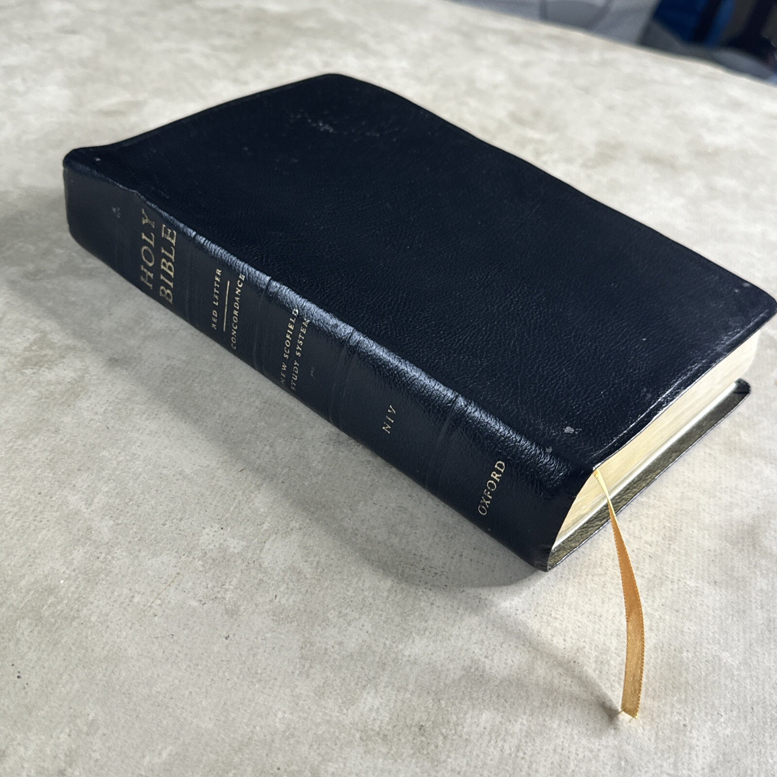 Holy Bible Oxford New Scofield Study System Genuine KJV 1998 Red Letter Leather