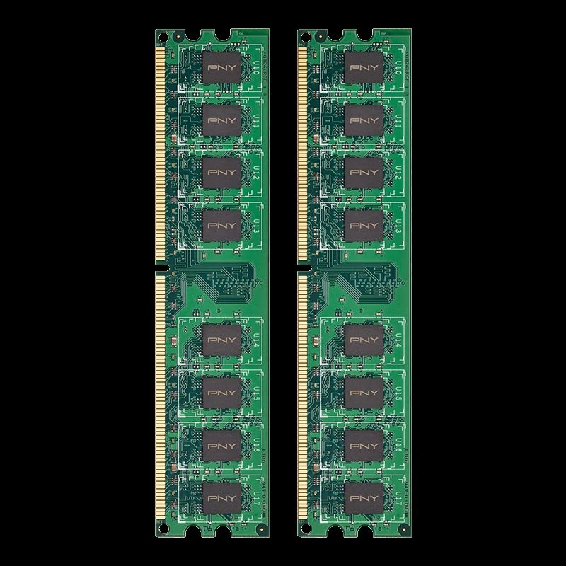 New PNY 2GB (2x1GB) PC2-5300 667MHz DDR2 Desktop DIMMs Memory MD2048KD2-667 - Image 3 of 4