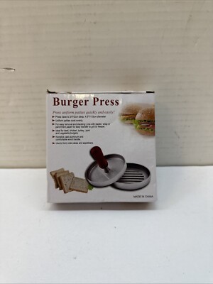 Hamburger Patty Maker Grill Press Large Round Burger Metal Mould Cooking Tools