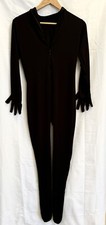 Kids Black Morphsuit Boys Girls Halloween Costume Skin Suit Size Medium 9-11 