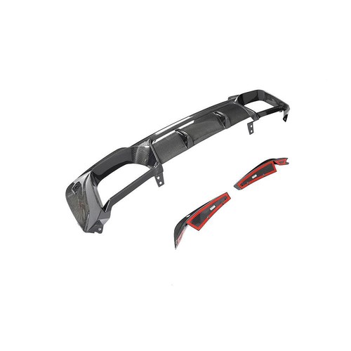 For BMW G01 F97 X3M LCI Competition 2019-24 Real Carbon Rear Bumper Diffuser Lip - Picture 7 of 13