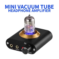 Mini Vacuum Tube Headphone Amplifier Desktop Audio Preamp for Home Stereo System