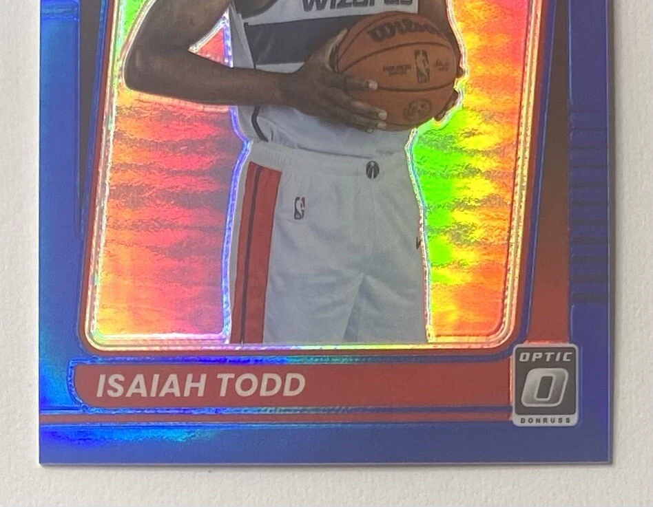 2021-22 Optic NBA Isaiah Todd Blue Prizm Refractor Rookie SSP RC #d /59 Wizards - Image 4 of 4