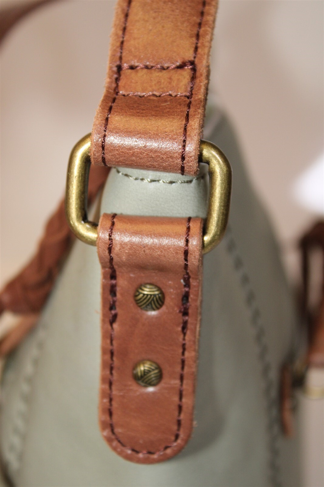 The Sak Ashland Leather Crossbody NWD Meadow Green Small Shoulder Purse