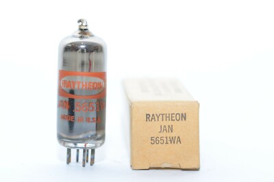 Vintage MIL spec Raytheon JAN-5651WA / CK5651-WA Spannungsreferenz-Röhre, NOS