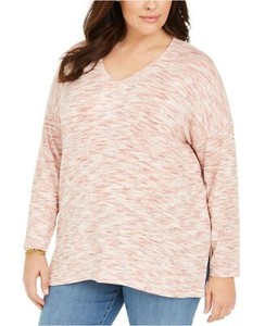 tunic 1x dye knit sweater space plus