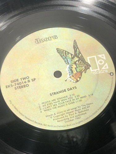 The Doors Strange Days LP (1976) Elektra EKS 74014 SP Stereo Psych Rock USA - Imagen 8 de 12