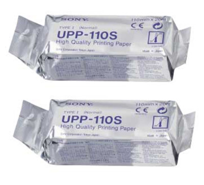 SONY UPP110S Standard Black and White Media Paper - 2 Rolls