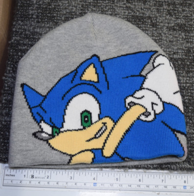 H&M Sonic Hedgehog BOYS GIRLS 4T Knit Winter Beanie Hat Gray