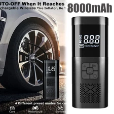 Portable Rechargeable Car Tire Air Inflator Tyre Electric Pump Cordless with USB