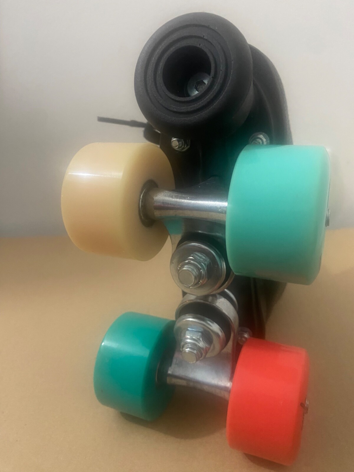 Patin à roulettes enfant Quad 100 JR noir ajustable du 31 au 34 pour initiation