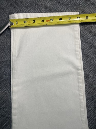 Pantalones de mezclilla rectos recortados de tiro alto blancos para mujer Universal Thread nuevos con etiquetas - Imagen 13 de 14