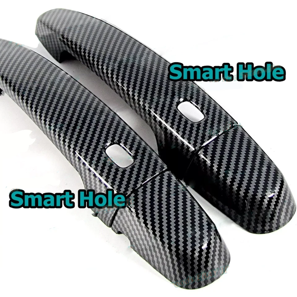 Carbon Fiber Cover Trim For 2016-2025 Chevrolet Malibu Side Smart Door Handle Foto 2 de 4