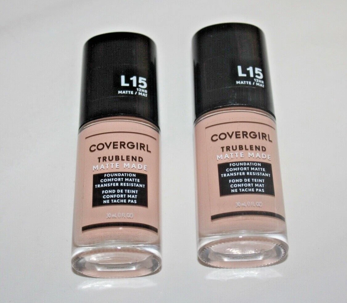 Onderscheid begin Getand Covergirl TruBlend Matte Made 12Hr Foundation L15 Porcelain Lot Of 2 Sealed | eBay Onderscheid begin Getand Covergirl TruBlend Matte Made 12Hr Foundation L15 Porcelain Lot Of 2 Sealed | eBay
