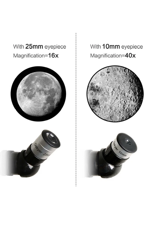 Gskyer AZ70400 400mm Astronomical Refracting Telescope 70mm Aperture AZ Mount - Image 3 of 4