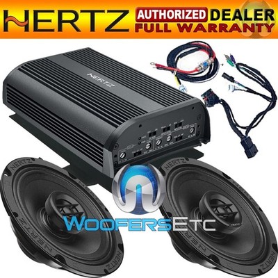 HERTZ HSP1-13 PLUG AND PLAY FRONT SPEAKER KIT FOR HARLEY DAVIDSON MOTORCYCLE NEW