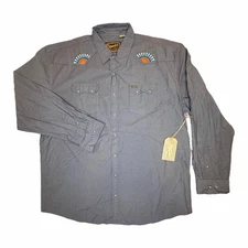 Howler Brothers Snapshirt Men’s XXL 2XL Crosscut Sunbeams Charcoal Gray RARE NEW