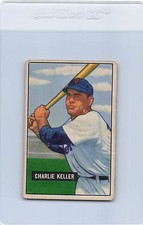 1951 Bowman #177 Charlie Keller Tigers VG *DA-E1705