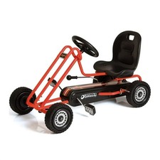 hauck Lightning Pedal Ride On Go Kart Toy for Boys  Girls, Orange Open Box 