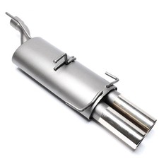 Sportauspuff Endschalldämpfer 2x76mm Opel Astra F ABE