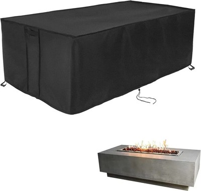 Fire Pit Cover Rectangular 48 Inch,Propane Gas Fire Pit Table Cover,Outdoor W...