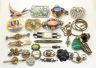 Vintage 25 Piece Art Deco Victorian Czech Gold Filled & Costume Jewelry Lot