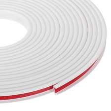 24.9 ft U-Shape Edge Banding, Adhesive Trim Protector Fit 3/8" Edge, White