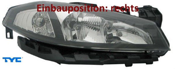 TYC 20-0797-05-2 Hauptscheinwerfer Rechts Scheinwerfer Frontscheinwerfer-image