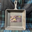Vintage UNUSED Lodge No.8  SQ SK D 9.5” Square Cast Iron Skillet Made In USA NOS
