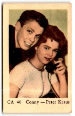 1962 Dutch Gum Series CA #CA40 Conny / Peter Kraus