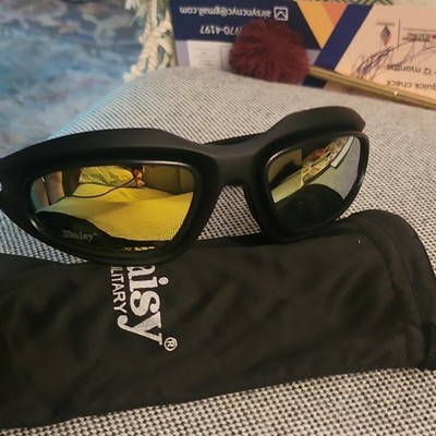 Daisy Tactical Safety Glasses, Interchangeable Lenses, Black, One Size Shooting