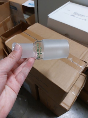 CHEMGLASS Glass 29/42 Outer 45/50 Inner Glass Reducer Adapter CG-1000-14 - Picture 2 of 3